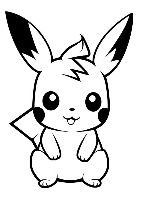 pichachu coloring pages|Pikachu Coloring Pages for Kids